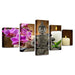 Zen Buddha 5 Piece HD Multi Panel Canvas Wall Art Frame - Original Frame