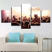 A Concert 5 Piece HD Multi Panel Canvas Wall Art Frame - Original Frame