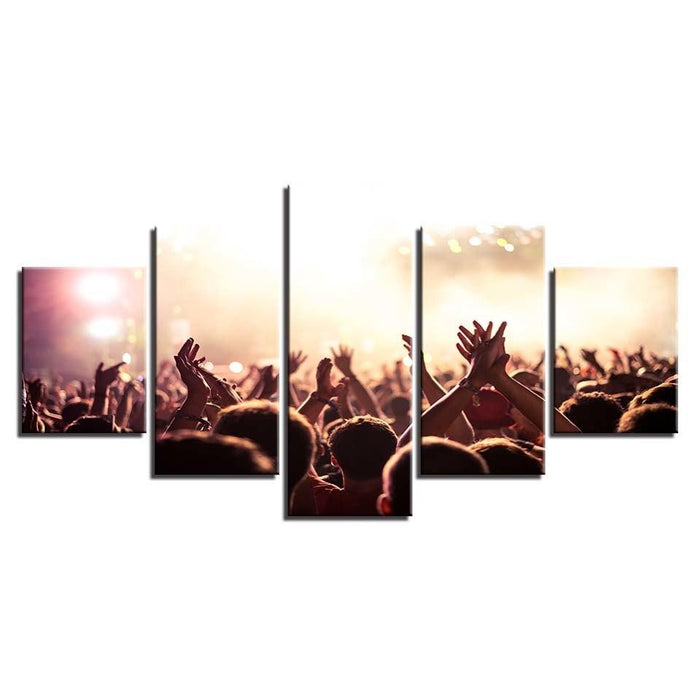 A Concert 5 Piece HD Multi Panel Canvas Wall Art Frame - Original Frame