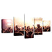 A Concert 5 Piece HD Multi Panel Canvas Wall Art Frame - Original Frame