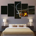 Christ Cross 5 Piece HD Multi Panel Canvas Wall Art Frame - Original Frame