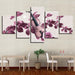 Rose Violin 5 Piece HD Multi Panel Canvas Wall Art Frame - Original Frame