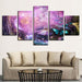 Butterflies Fly 5 Piece HD Multi Panel Canvas Wall Art Frame - Original Frame