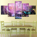 Butterflies Fly 5 Piece HD Multi Panel Canvas Wall Art Frame - Original Frame