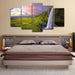 Seljalandsfoss Waterfall Landscape 5 Piece HD Multi Panel Canvas Wall Art Frame - Original Frame