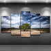 Juniper Tree 5 Piece HD Multi Panel Canvas Wall Art Frame - Original Frame