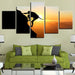 Rock Climbing 5 Piece HD Multi Panel Canvas Wall Art Frame - Original Frame