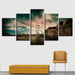 Giant Wheel 5 Piece HD Multi Panel Canvas Wall Art Frame - Original Frame