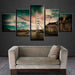 Giant Wheel 5 Piece HD Multi Panel Canvas Wall Art Frame - Original Frame