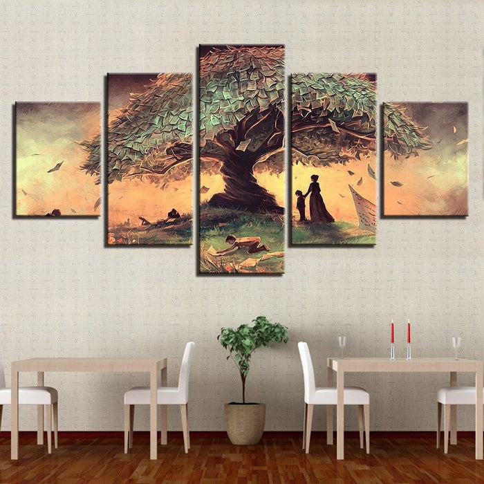 Surreal Fantasy 5 Piece HD Multi Panel Canvas Wall Art Frame