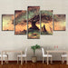 Surreal Fantasy 5 Piece HD Multi Panel Canvas Wall Art Frame - Original Frame