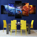 Eternal Connection 5 Piece HD Multi Panel Canvas Wall Art Frame - Original Frame