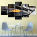 Music Record 5 Piece HD Multi Panel Canvas Wall Art Frame - Original Frame