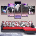 Wonder Elephants 5 Piece HD Multi Panel Canvas Wall Art Frame - Original Frame