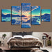 Beach Reef 5 Piece HD Multi Panel Canvas Wall Art Frame - Original Frame