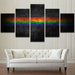 Rainbow Painting 5 Piece HD Multi Panel Canvas Wall Art - Original Frame