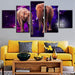 Elephant Canvas 5 Piece HD Multi Panel Canvas Wall Art Frame - Original Frame