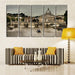 Cathedral in Italy 5 Piece HD Multi Panel Canvas Wall Art Frame - Original Frame