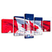 Canadian Flag Scenery 5 Piece HD Multi Panel Canvas Wall Art Frame - Original Frame