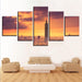 Taipei City Building 5 Piece HD Multi Panel Canvas Wall Art Frame - Original Frame