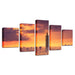 Taipei City Building 5 Piece HD Multi Panel Canvas Wall Art Frame - Original Frame