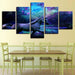 Unicorn Scenery 5 Piece HD Multi Panel Canvas Wall Art Frame - Original Frame