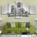 Buddha 5 Piece HD Multi Panel Canvas Wall Art Frame - Original Frame