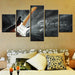 Guitar 5 Piece HD Multi Panel Canvas Wall Art - Original Frame