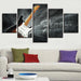 Guitar 5 Piece HD Multi Panel Canvas Wall Art - Original Frame