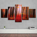 Autumn Forest 5 Piece HD Multi Panel Canvas Wall Art Frame - Original Frame