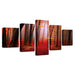 Autumn Forest 5 Piece HD Multi Panel Canvas Wall Art Frame - Original Frame