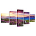 Sunset Hills 5 Piece HD Multi Panel Canvas Wall Art Frame - Original Frame