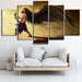 Singer Playing The Guitar 5 Piece HD Multi Panel Canvas Wall Art Frame - Original Frame