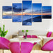 Clouds & Rock 5 Piece HD Multi Panel Canvas Wall Art Frame - Original Frame