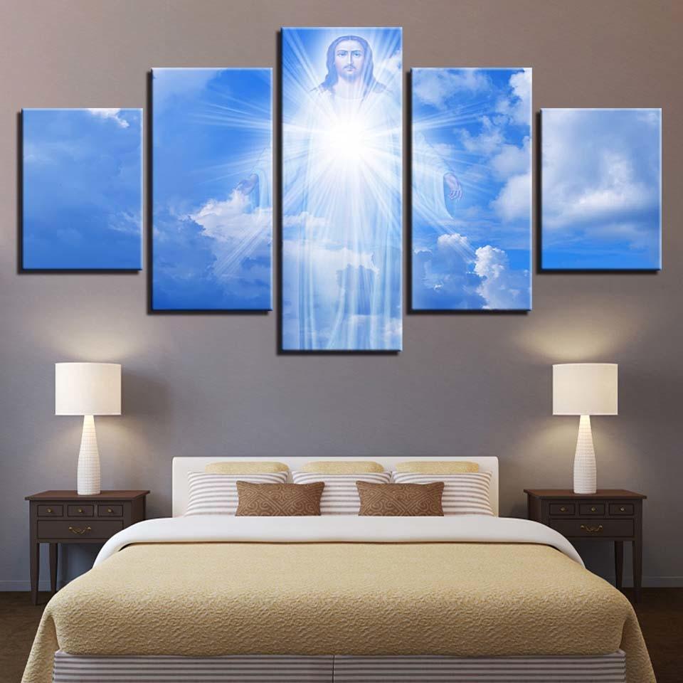 Jesus Is Coming 5 Piece HD Multi Panel Canvas Wall Art Frame - Original Frame