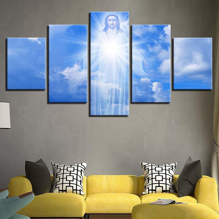 Jesus Is Coming 5 Piece HD Multi Panel Canvas Wall Art Frame - Original Frame