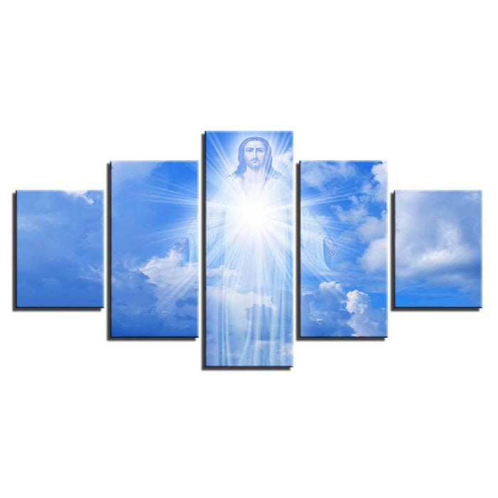 Jesus Is Coming 5 Piece HD Multi Panel Canvas Wall Art Frame - Original Frame