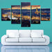 Aesthetical Florence 5 Piece HD Multi Panel Canvas Wall Art Frame - Original Frame