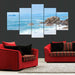 Tide And Reef 5 Piece HD Multi Panel Canvas Wall Art Frame - Original Frame