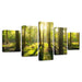 Sunlit Woods 5 Piece HD Multi Panel Canvas Wall Art Frame - Original Frame