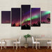 Aurora Forest 5 Piece HD Multi Panel Canvas Wall Art Frame - Original Frame