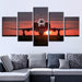 The Airplane Take Off 5 Piece HD Multi Panel Canvas Wall Art Frame - Original Frame