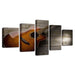 Classical Guitar 5 Piece HD Multi Panel Canvas Wall Art Frame - Original Frame