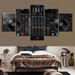 Music Tool 5 Piece HD Multi Panel Canvas Wall Art Frame - Original Frame