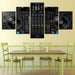 Music Tool 5 Piece HD Multi Panel Canvas Wall Art Frame - Original Frame