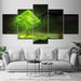 Tree 5 Piece HD Multi Panel Canvas Wall Art - Original Frame