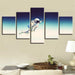 Flying Astronaut 5 Piece HD Multi Panel Canvas Wall Art Frame - Original Frame