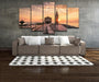 Harbour Tower 5 Piece HD Multi Panel Canvas Wall Art Frame - Original Frame