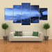 Fog And Tree 5 Piece HD Multi Panel Canvas Wall Art Frame - Original Frame