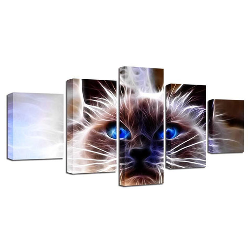 Grumpy Cat 5 Piece HD Multi Panel Canvas Wall Art - Original Frame